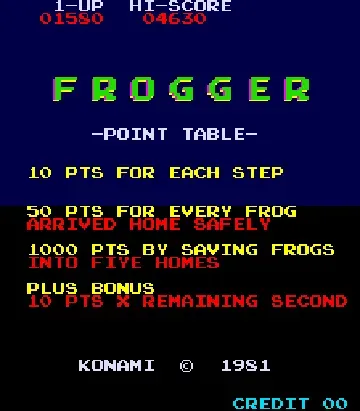 Frogger (Sega set 1)